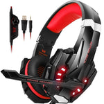 KOTION EACH Stereo Gaming Headset Casque Deep Bass Game Headphone with Microphone LED Light for PS4 Laptop PC Gamer