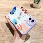 Luxury Colorful Graffiti Pattern Case For iPhone 11 Pro Max 8 7 Plus X XS Max XR SE2020 Soft Bumper Matte Phone Cover Coque