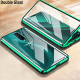 360 Magnetic Tempered Glass Case For Oppo A52 A72 A92 A91 A9 2020 Case Shockproof Alumium Metal Frame Cover OPPO Reno 3 Pro 2 Z